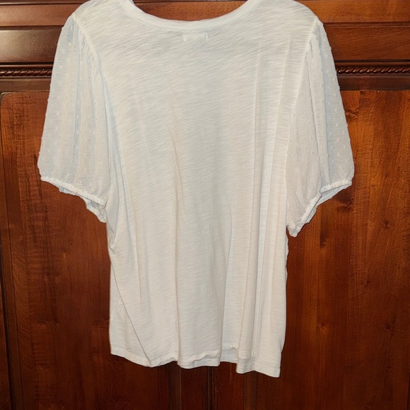 Maurice’s White Slub Knit Top Size 2X - Picture 5 of 6